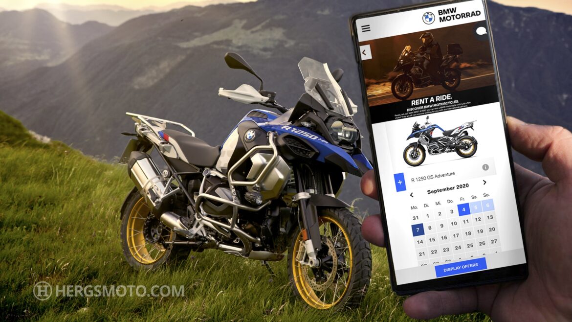 BMW Motorrad continues to expand RENT A RIDE.
