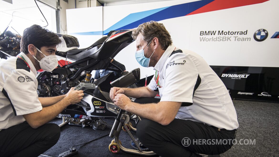 Track-side innovation and technology advancing BMW WSBK Team.
